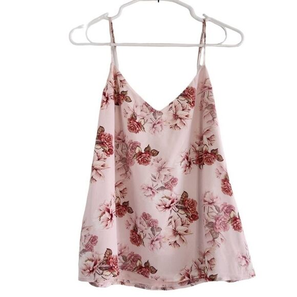 L'AGENCE Tops - L'AGENCE Jane floral silk spaghetti strap tank xs